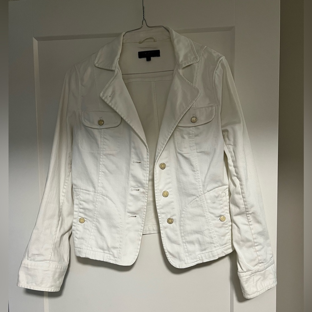 Talbots White denim Jacket